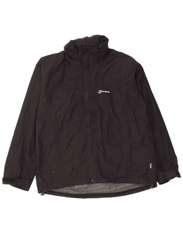 Jachetă de ploaie cu glugă pentru bărbați Berghaus UK 42 XL Nylon negru