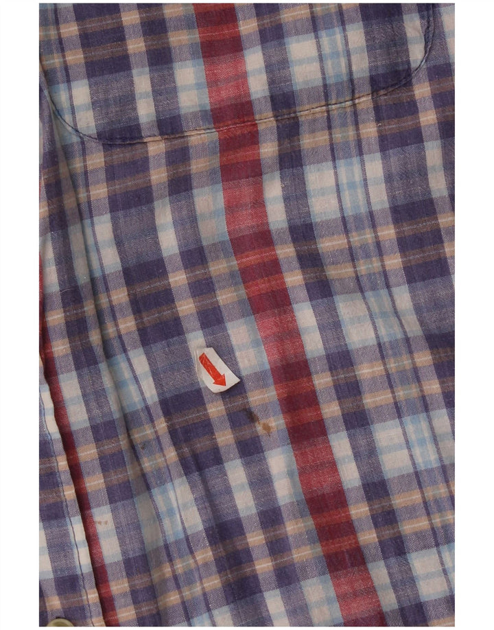 Cămașă cu mânecă scurtă pentru bărbați Fila, bumbac cu carouri multicolore medii