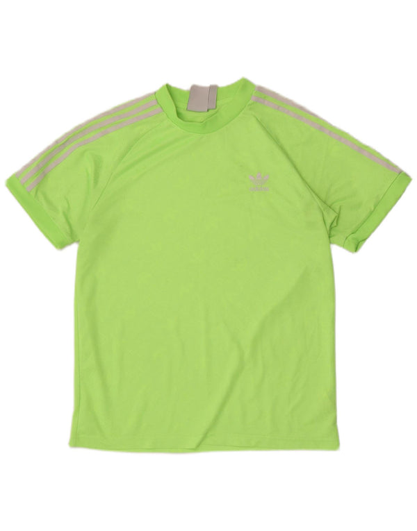 Adidas Mens Graphic T-Shirt Top Medium Green Polyester