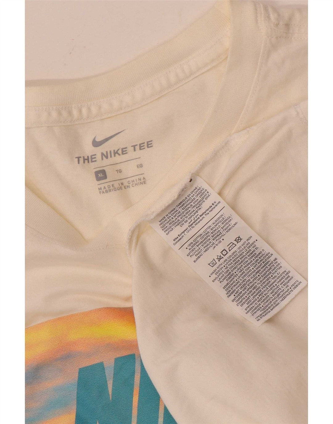 Tricou grafic pentru bărbați Nike Top XL Bumbac alb