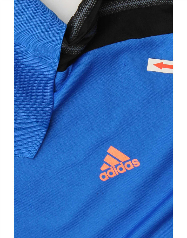 Tricou polo Adidas Climacool pentru bărbați 2XL, albastru, poliester