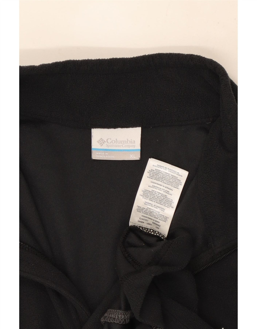 Pulover din lână Columbia pentru bărbați, cu fermoar, XL, poliester gri