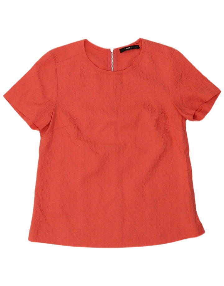 Bluză cu mânecă scurtă pentru femei Oasis Top UK 10 Poliester floral roz mic