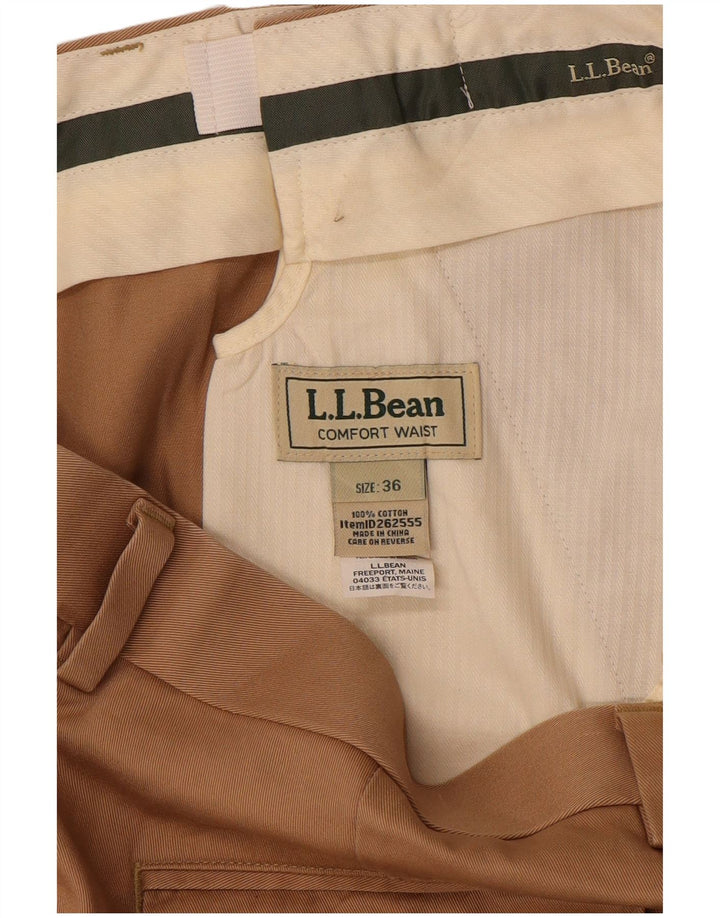 Pantaloni chino drepți L.L.BEAN pentru bărbați, L36 L31, bej, bumbac