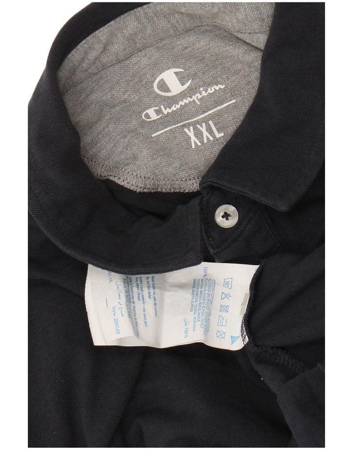 Tricou polo pentru bărbați Champion 2XL, bumbac bleumarin