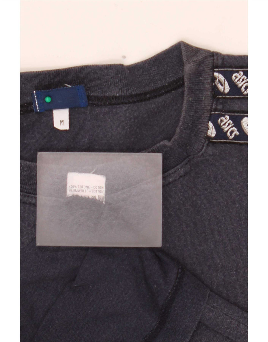 Tricou grafic Asics pentru bărbați Top mediu din bumbac bleumarin