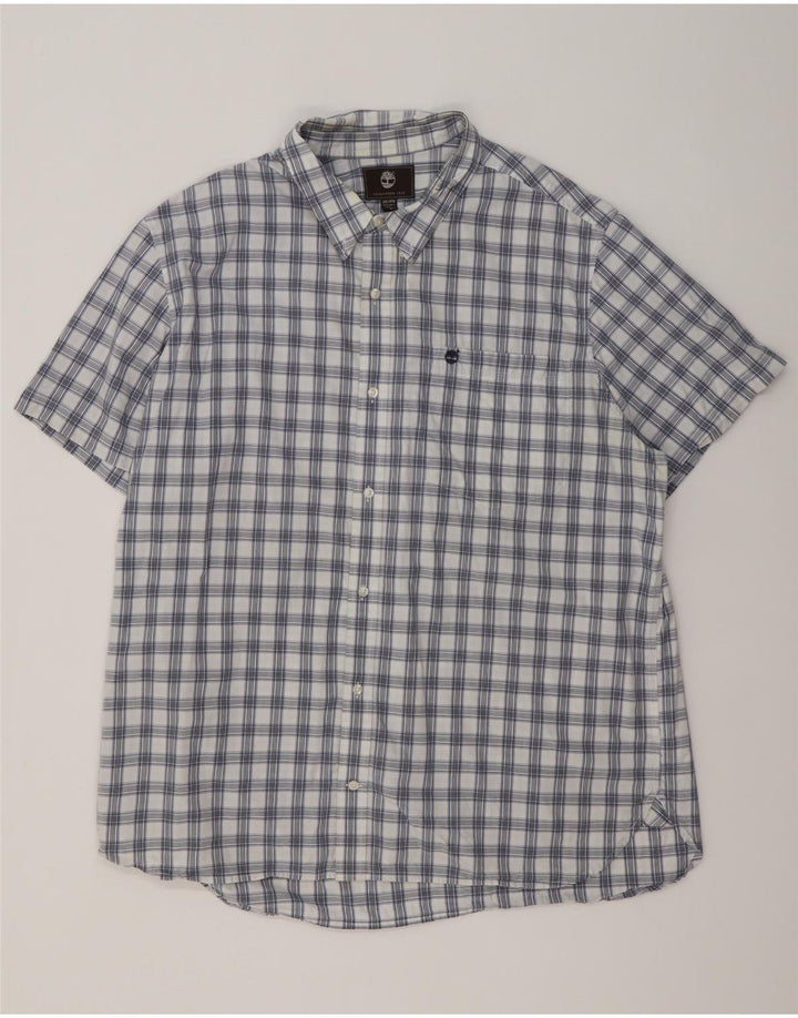 Cămașă Timberland pentru bărbați cu mânecă scurtă, cu o formă regulată, 3XL, albastru