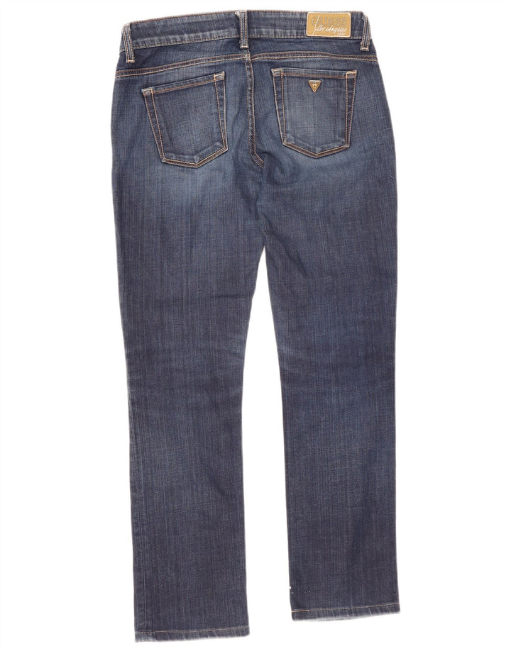 Blugi slim pentru femei Guess W28 L28 bumbac bleumarin