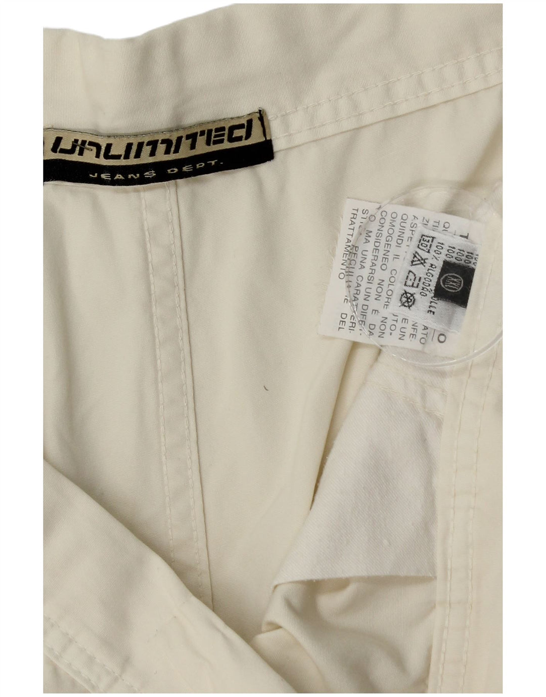 Pantaloni scurti cargo nelimitat pentru bărbați 2XL W36 bumbac alb