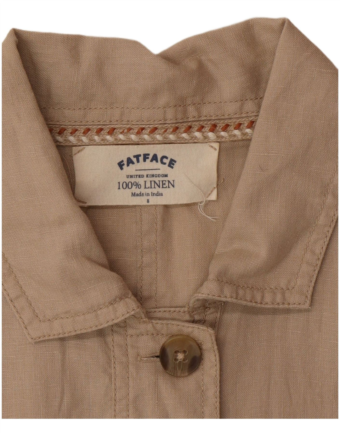 Jachetă pentru femei Fat Face UK 8 Small Beige Linen