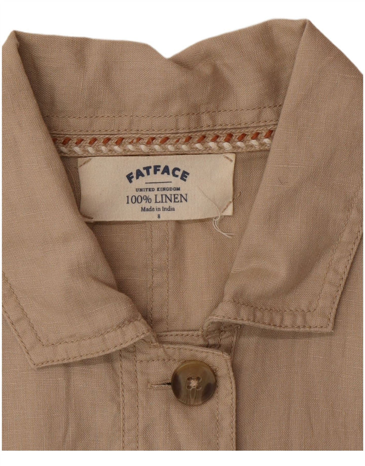 Jachetă pentru femei Fat Face UK 8 Small Beige Linen
