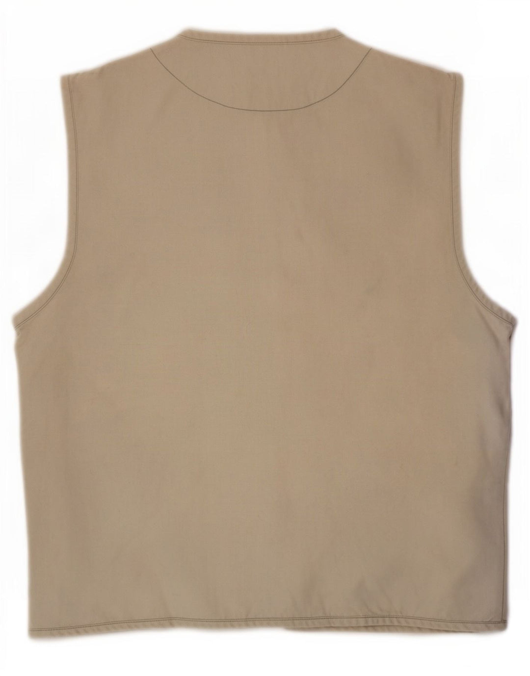 Gilet utilitar vintage pentru femei UK 14 Medium Beige Bumbac
