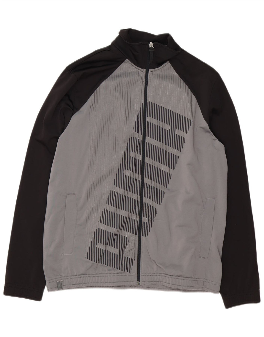 Jachetă de trening Puma Graphic Loose Fit pentru bărbați, gri mic, color block