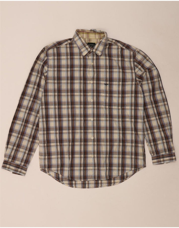 Cămașă Dockers pentru bărbați, mărimea 42/44, mare, maro, din bumbac