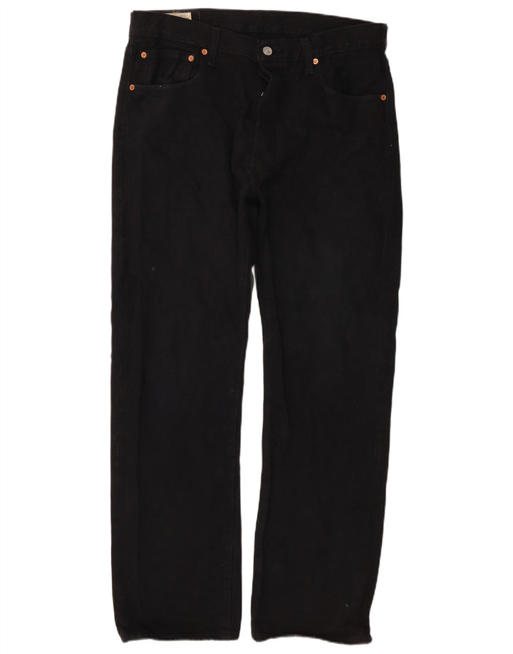 Blugi Levi's 501 drepte pentru bărbați W34 L30 bumbac negru