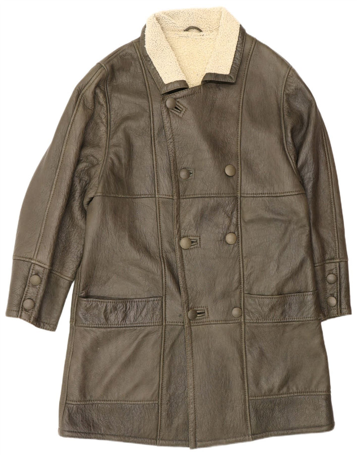 Palton din piele pentru bărbați Loringhoven IT 52 XL verde