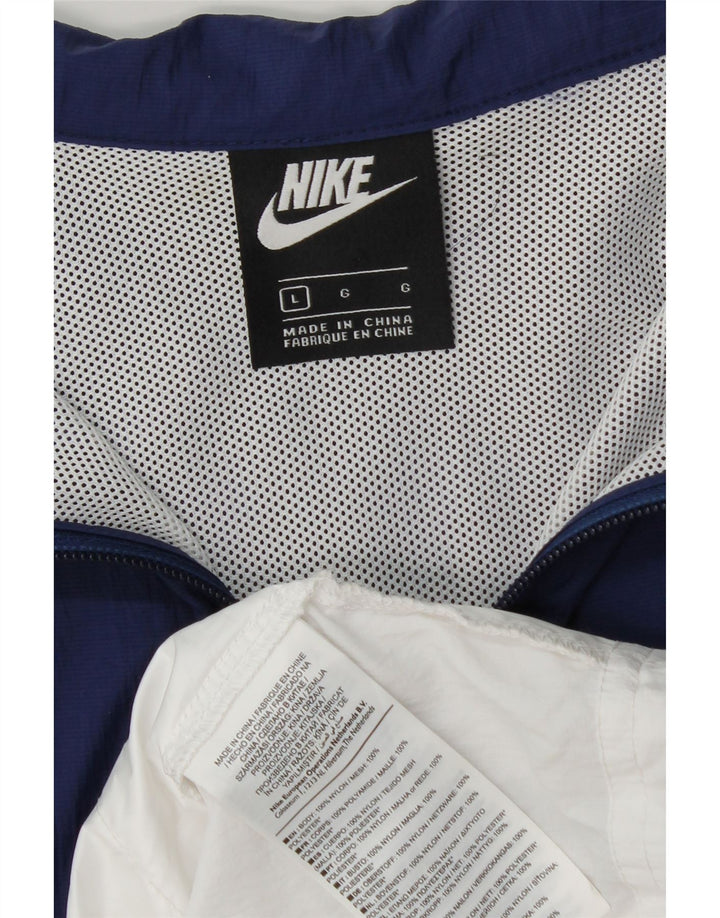 Jachetă de trening pentru bărbați Nike, mare, albastru bleumarin, nailon color bloc