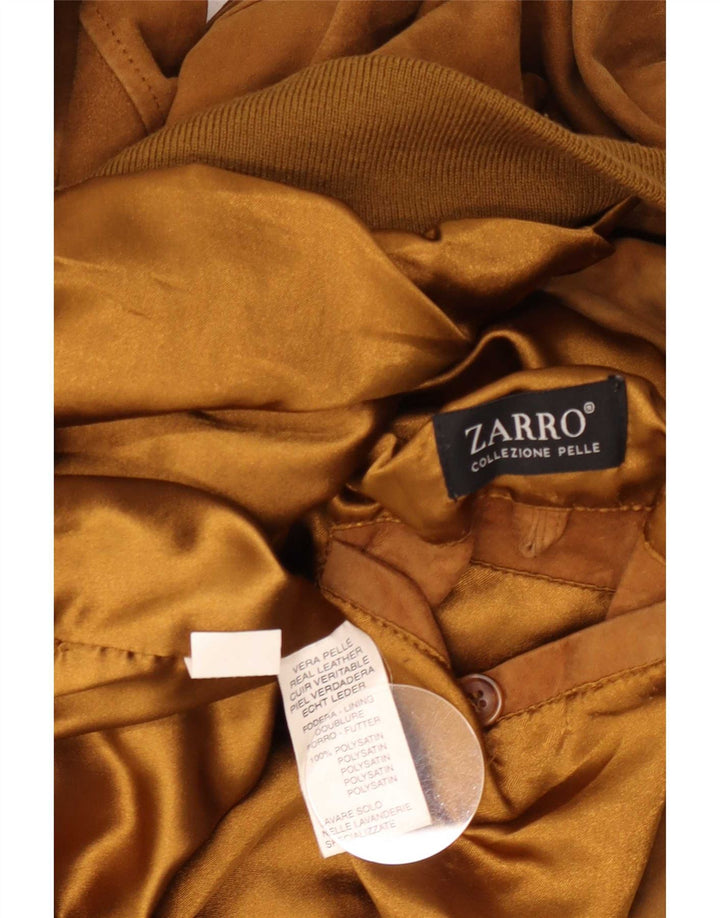 Jachetă Bomber din piele intoarsa pentru barbati Zarro UK 44 2XL Piele bej