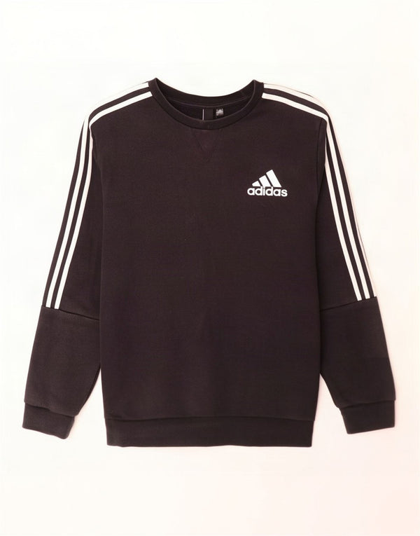 Hanorac pentru bărbați Adidas Jumper mare, negru, bumbac