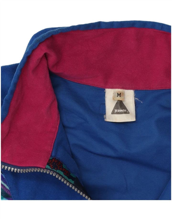 Jachetă de trening supradimensionată Terinda pentru femei UK 14 Medium Blue Geometric