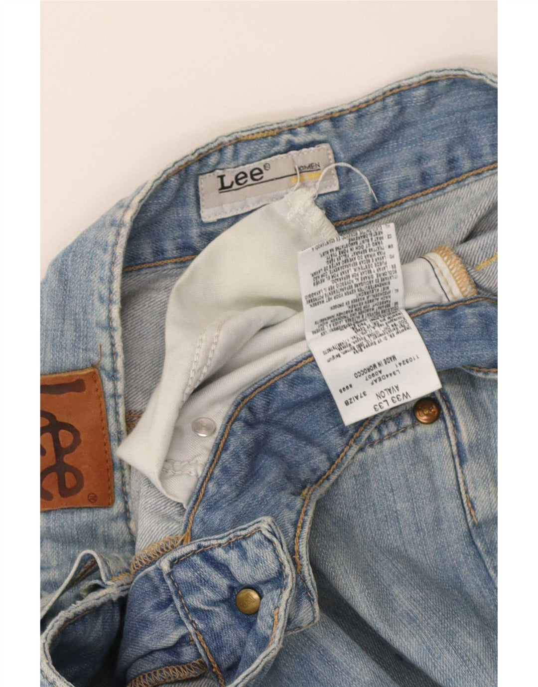 Blugi Lee Avalon Straight pentru bărbați W33 L33 Bumbac albastru