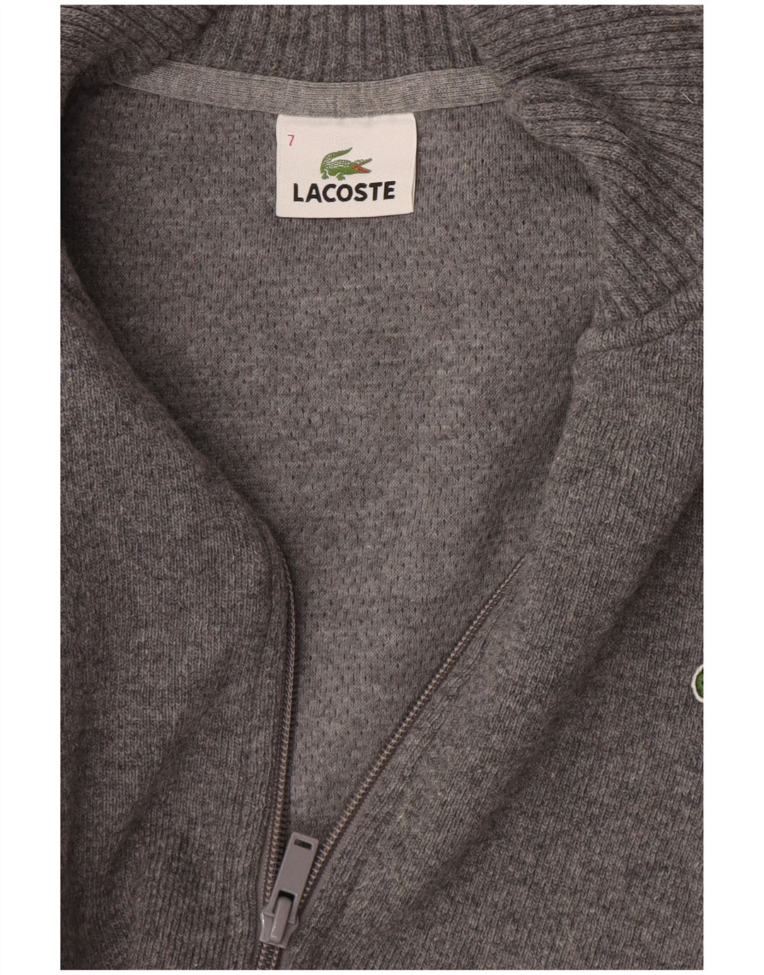 Pulover cardigan pentru bărbați Lacoste Mărimea 7 2XL Gri