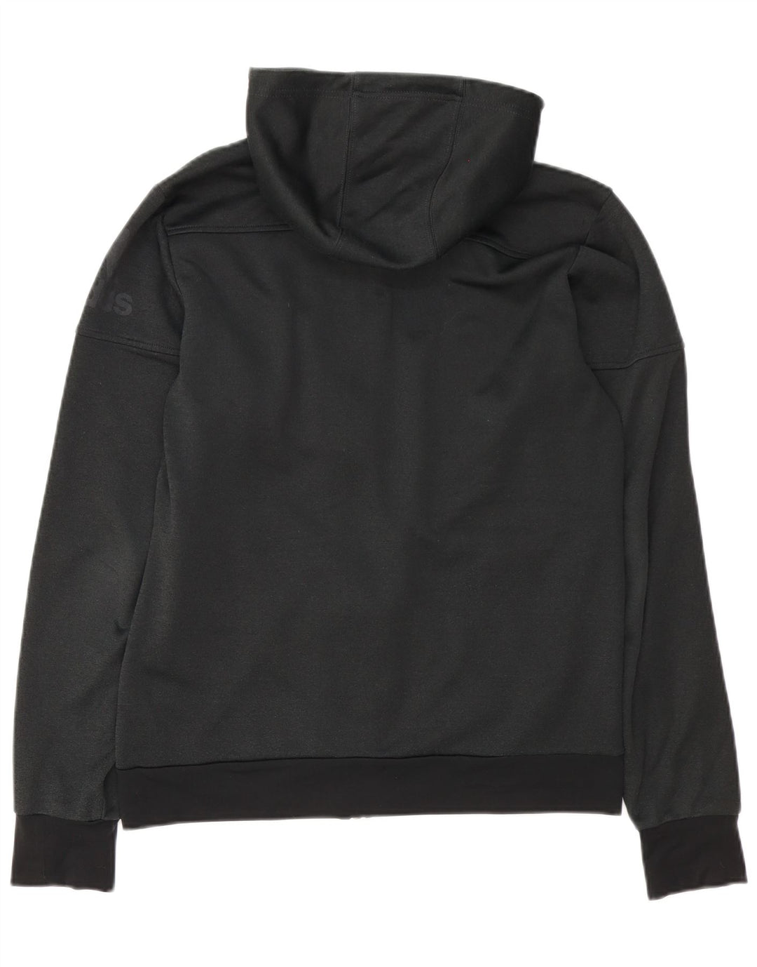 Pulover Adidas pentru bărbați, cu fermoar, poliester mediu negru