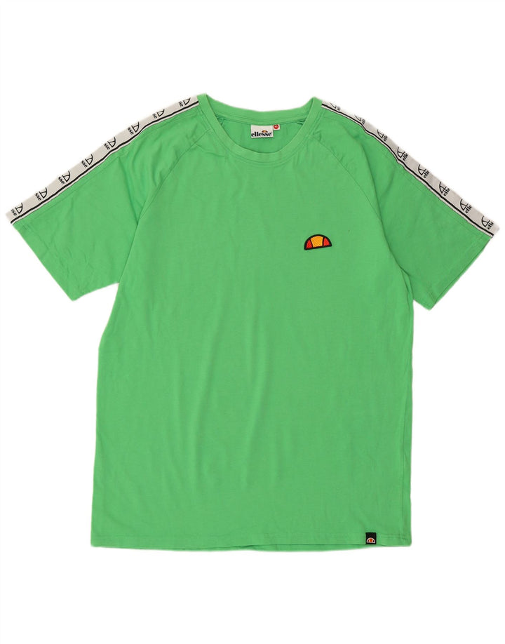 Tricou grafic pentru bărbați ELLESSE Top XL, verde, bumbac color bloc