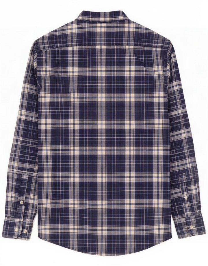 Massimo Dutti Cămașă pentru bărbați Medium Blue Plaid
