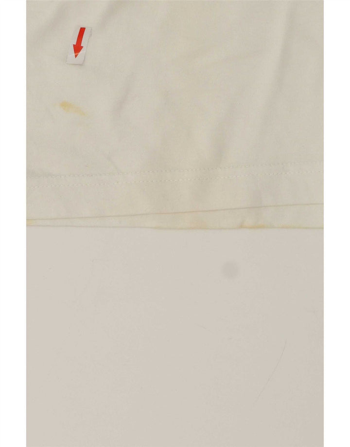 Tricou polo pentru bărbați Lotto, mare, alb, geometric
