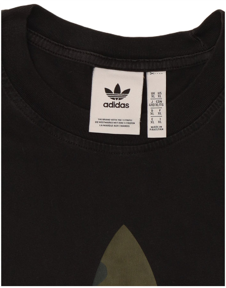 Tricou grafic pentru bărbați Adidas Top XL Negru
