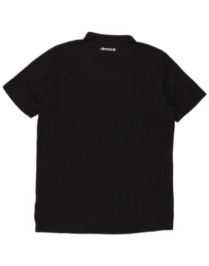 Tricou Adidas Climachill pentru bărbați Top Mediu Poliester Negru