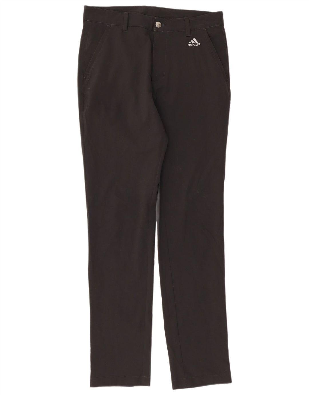 Pantaloni chino subțiri pentru bărbați Adidas W30 L32 poliester negru