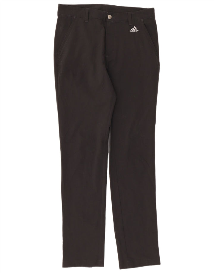 Pantaloni chino subțiri pentru bărbați Adidas W30 L32 poliester negru
