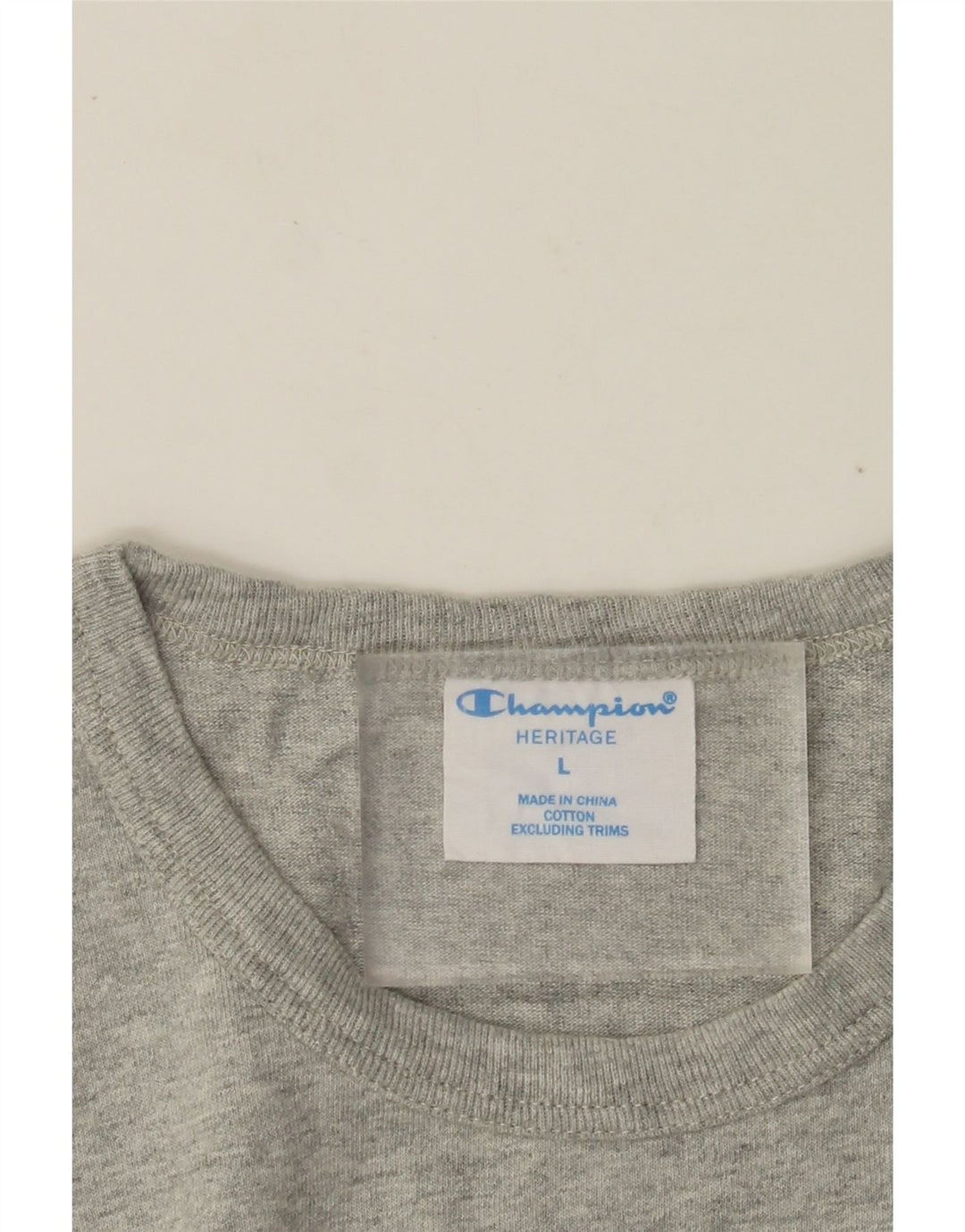 Tricou Heritage pentru bărbați CHAMPION Top mare, gri, bumbac cu pete