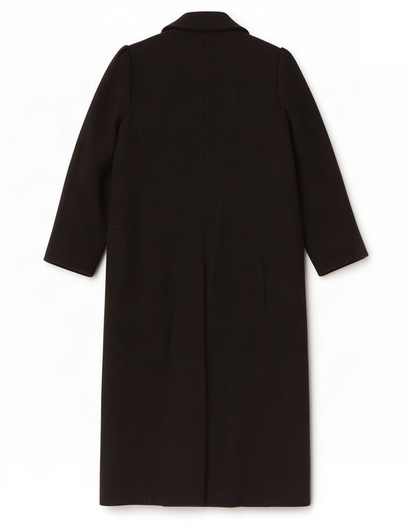 Marks & Spencer Palton dublu pentru femei Per Una UK 12 Medium Black