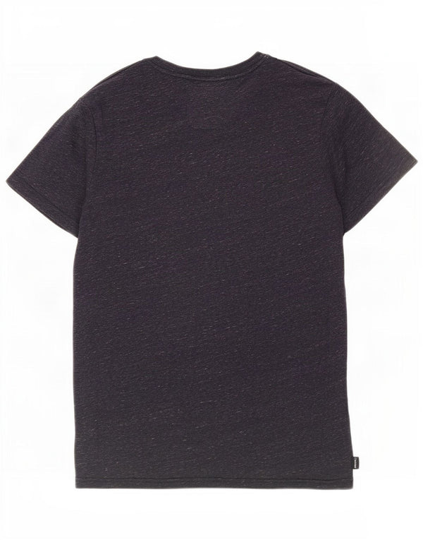 Tricou cu grafică obișnuită Superdry pentru bărbați Top mediu din bumbac cu pete albastru bleumarin