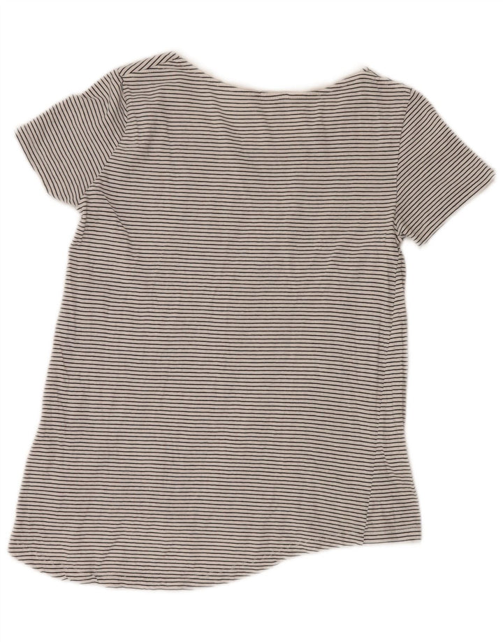 Top tricou ZARA pentru femei UK 10 Small Grey Pinstripe