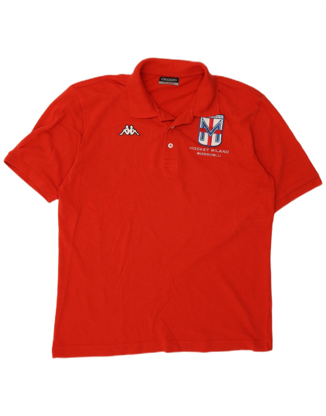 Cămașă polo cu grafică pentru bărbați Kappa XL, bumbac roșu