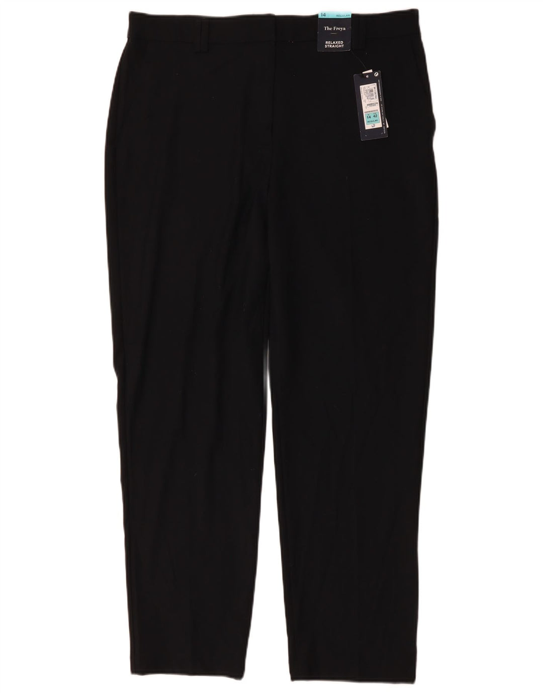 MARKS & SPENCER Pantaloni chino relaxați pentru femei UK 14 Large W36 L30 Black