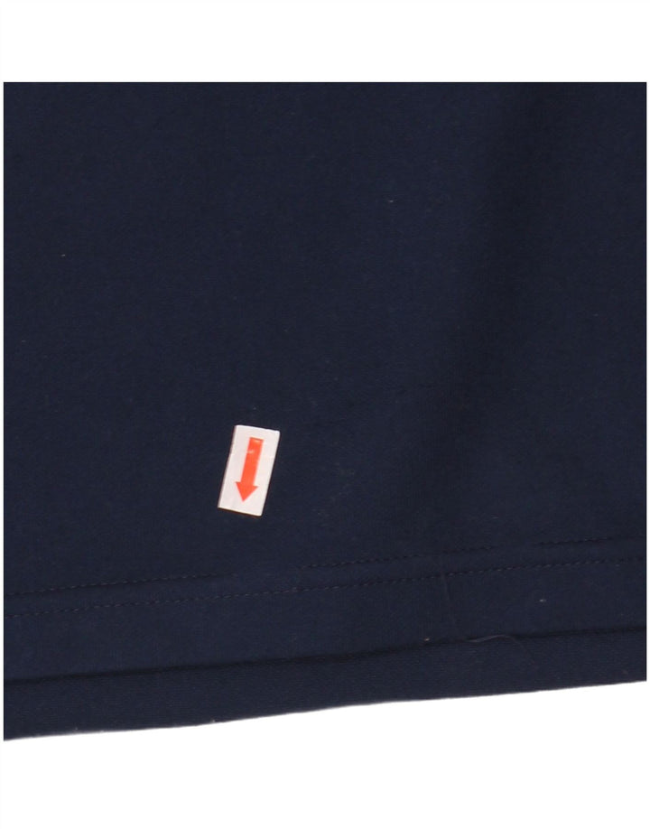 Adidas bărbați Climalite Zip Neck Top cu mânecă lungă mare, bleumarin, poliester
