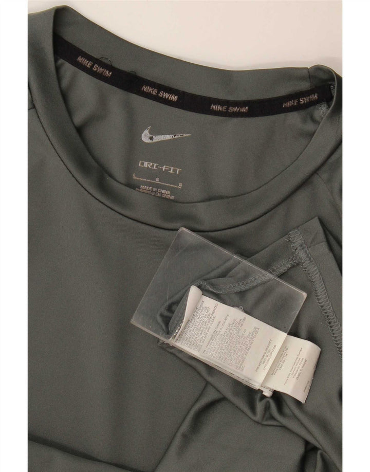 Tricou Nike Dri Fit pentru bărbați Top mare din poliester gri