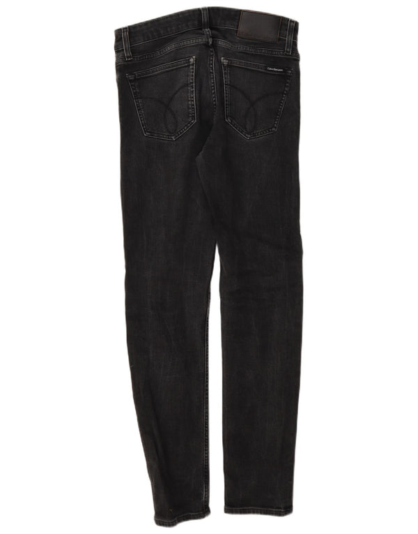 Blugi skinny pentru bărbați Calvin Klein W28 L32 bumbac negru