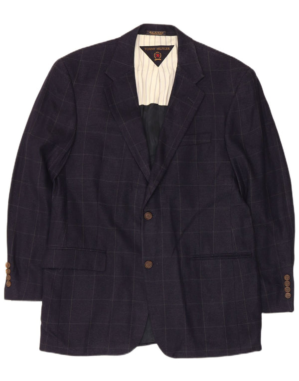 Sacou blazer pentru bărbați Tommy Hilfiger, cu 2 nasturi, UK 39 Medium, bleumarin, caroserie