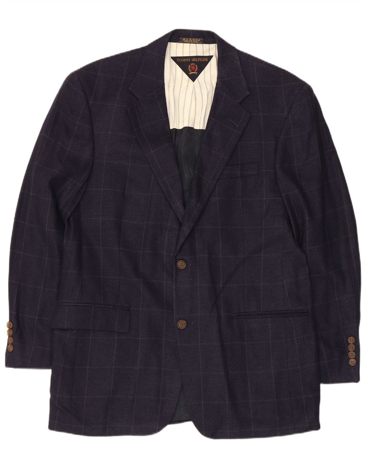 Sacou blazer pentru bărbați Tommy Hilfiger, cu 2 nasturi, UK 39 Medium, bleumarin, caroserie