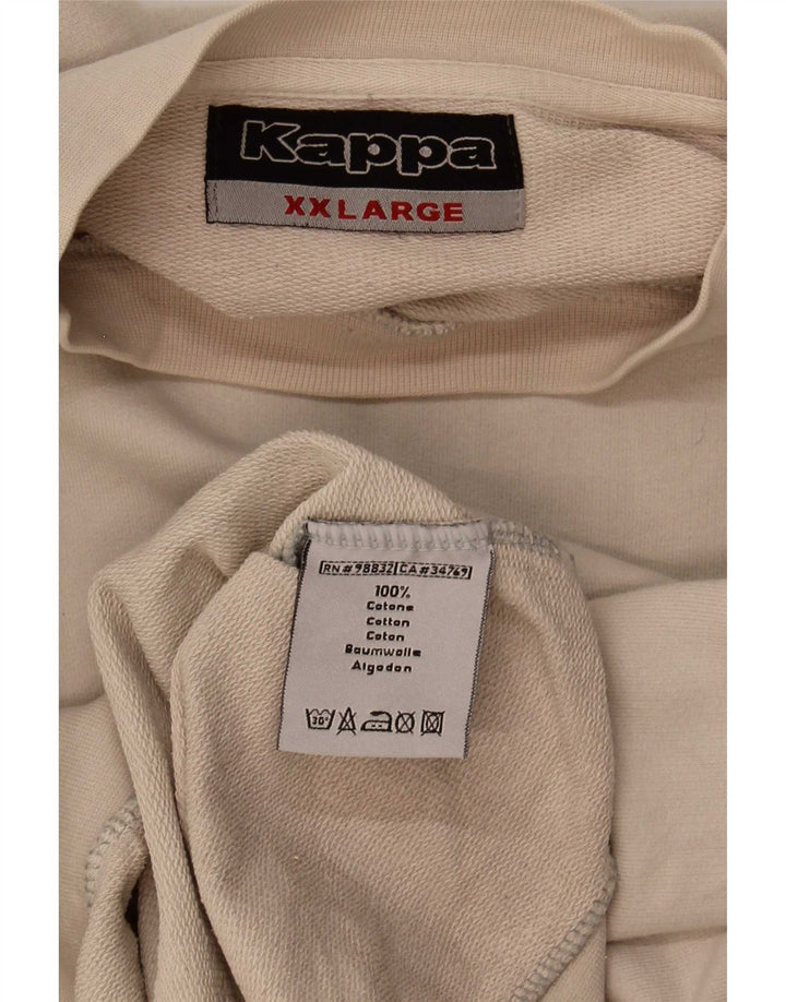 Pulover pentru bărbați Kappa, 2XL, bumbac, bej
