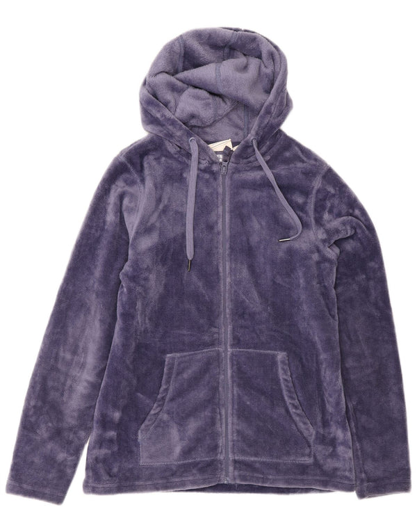 Jachetă din lână cu glugă pentru femei Mountain Warehouse UK 8 Poliester violet mic
