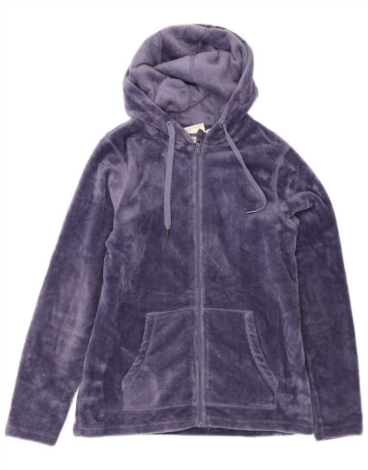 Jachetă din lână cu glugă pentru femei Mountain Warehouse UK 8 Poliester violet mic