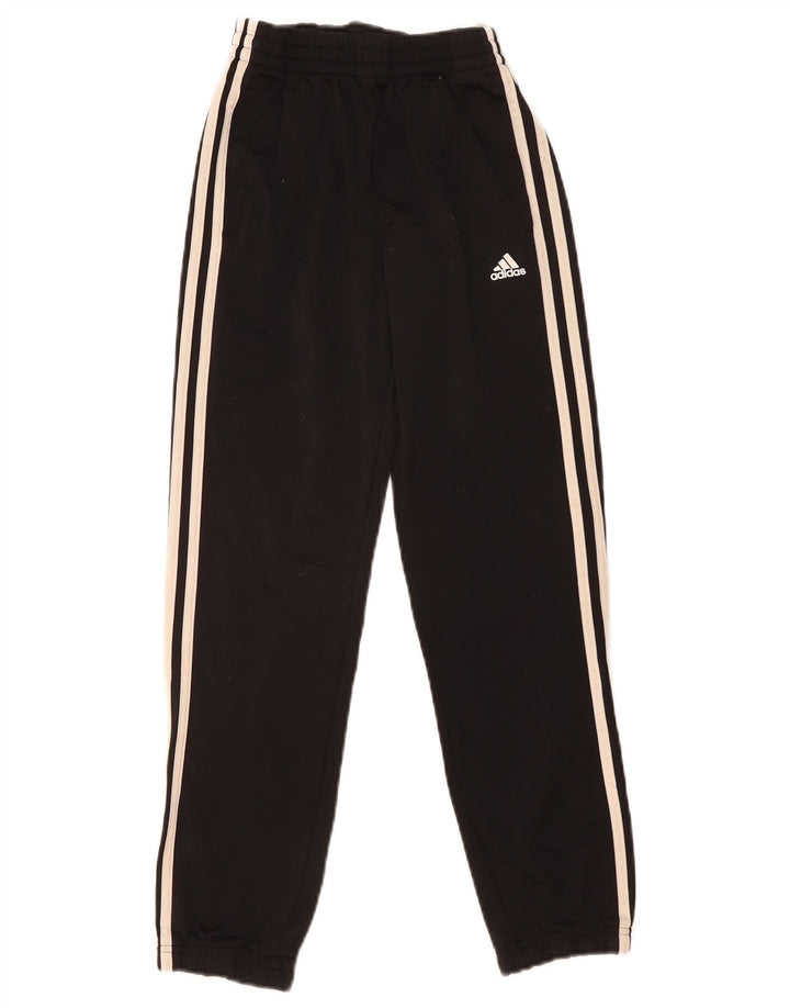 Pantaloni de trening Adidas baieti Joggeri 9-10 ani poliester negru