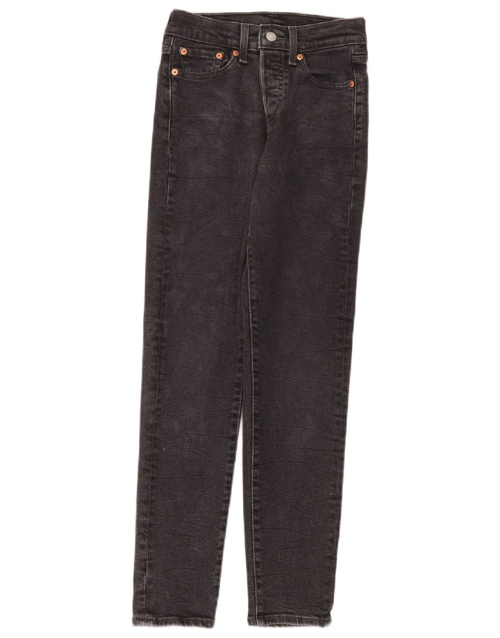 Blugi slim pentru femei Levi's W24 L28 bumbac gri